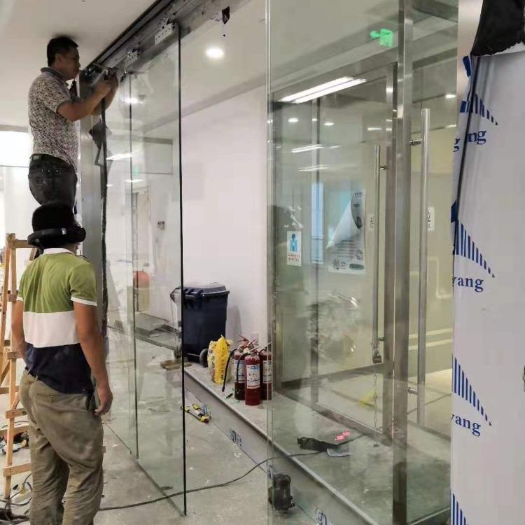 龍泉自動感應(yīng)門廠電話 安裝玻璃感應(yīng)門 指紋門禁玻璃門