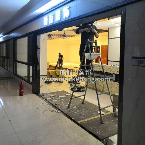 無框玻璃感應門案例