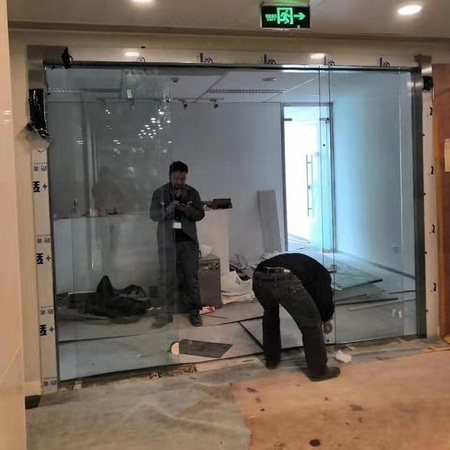 辦公室多瑪自動門安裝案例